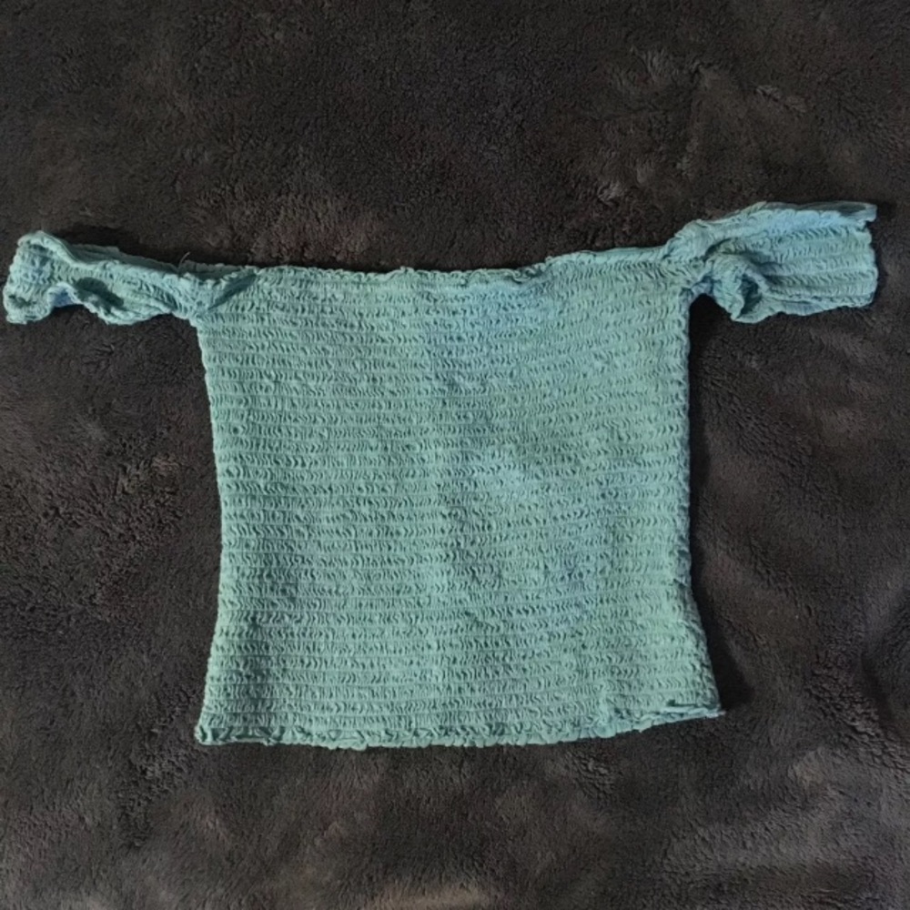 Forever 21 Blue Crop Top